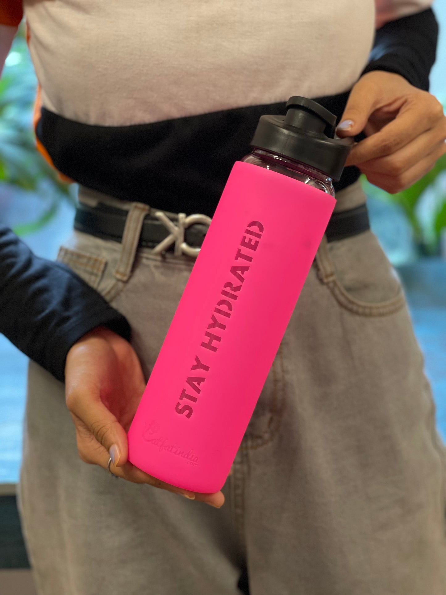 Stay Hydrated Glass Tumbler