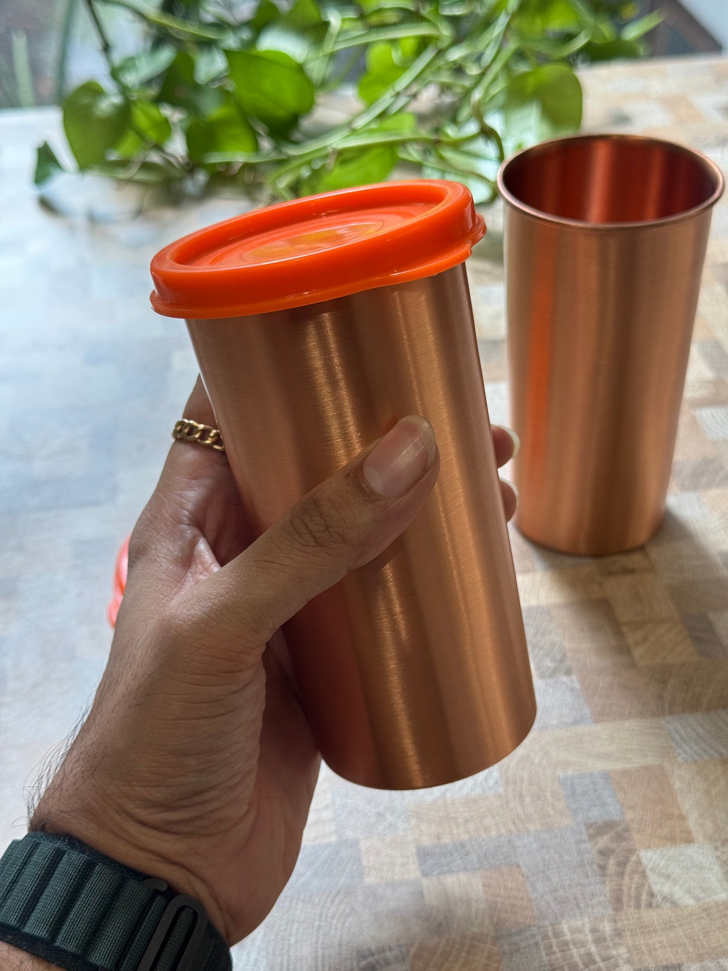 Copper Tumbler Glass