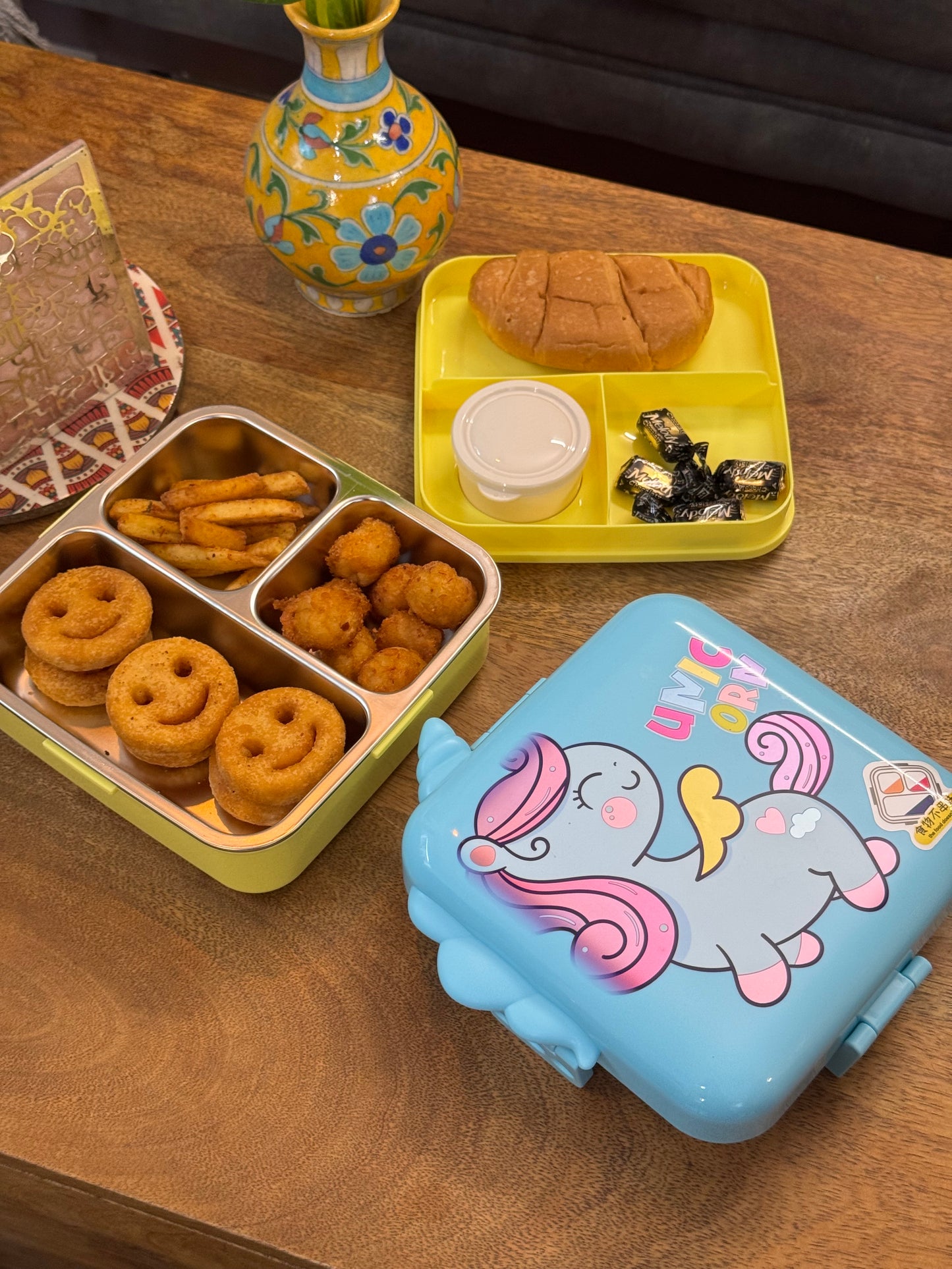 Kids Carnival Double Decker Stainless Steel Bento Box