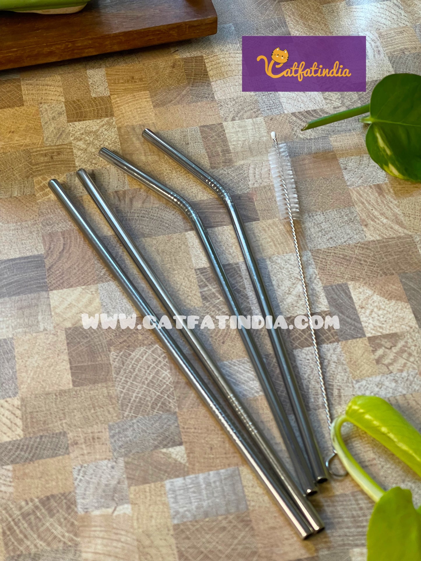 Steel straws set ( stainless steel )