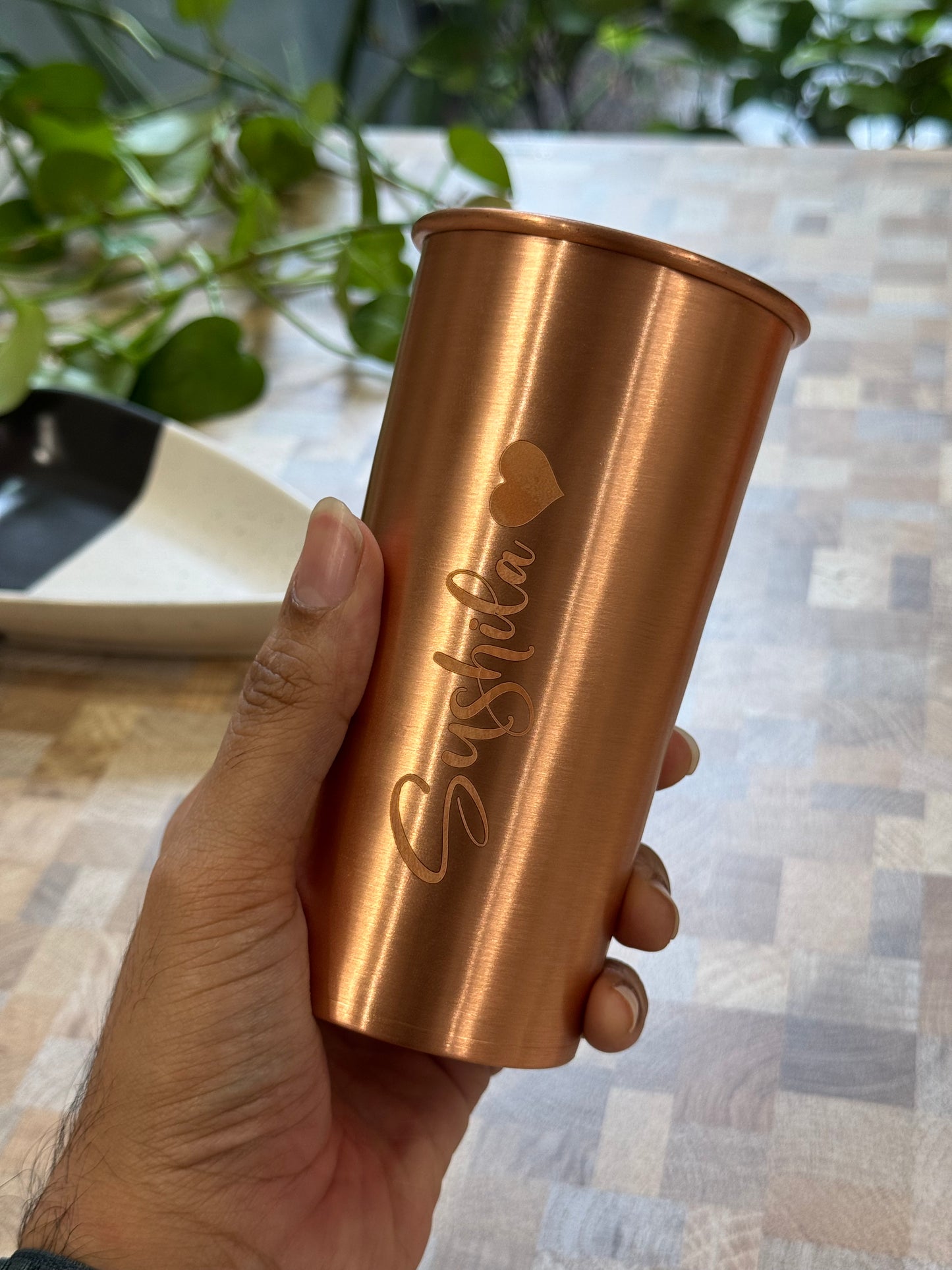 Copper Tumbler Glass