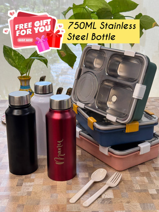 Meal Station Bento Lunch Box (FREE Stainless Steel Bottle)