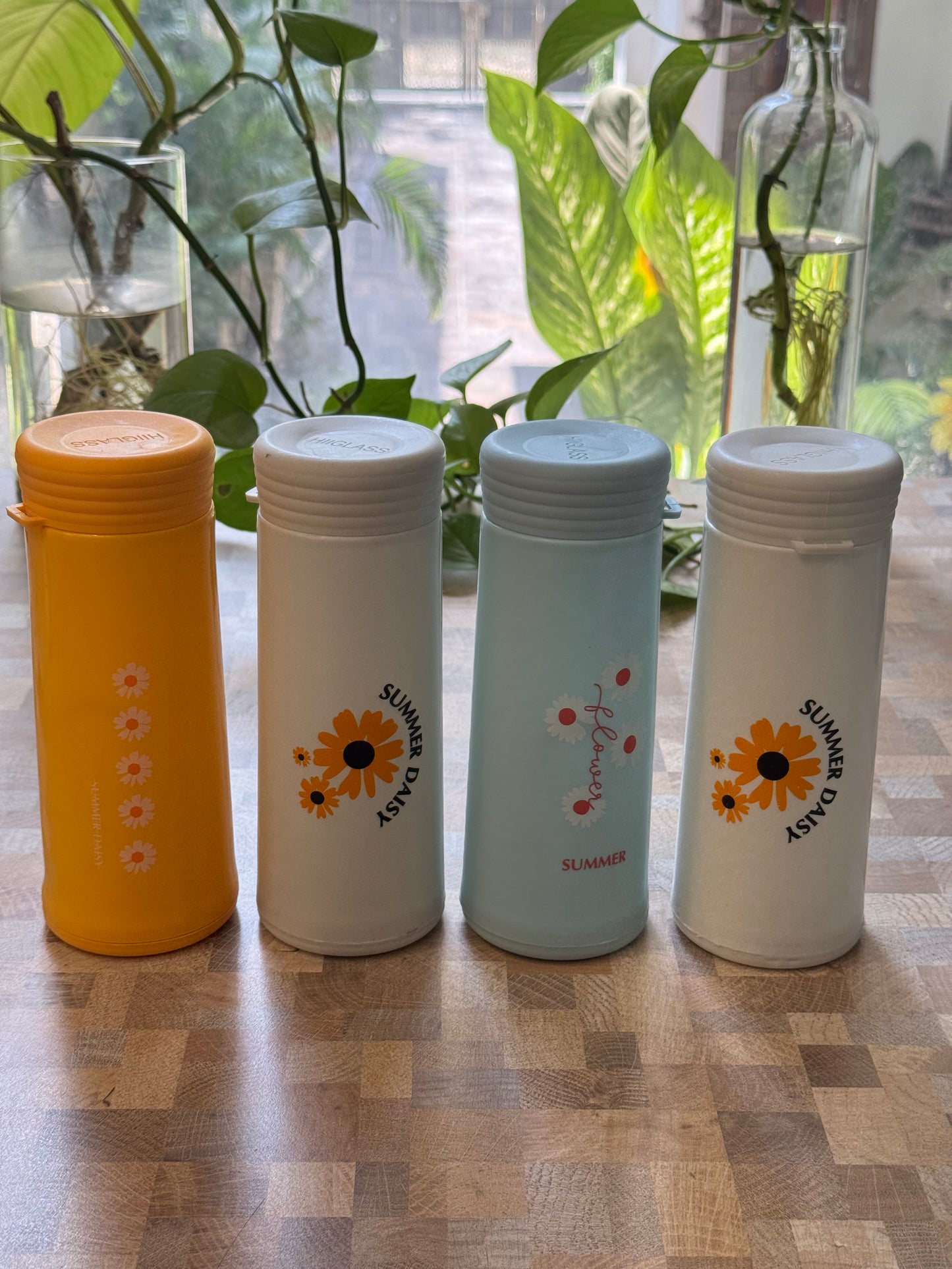 Summer Daisy Glass Bottle (400ML~)