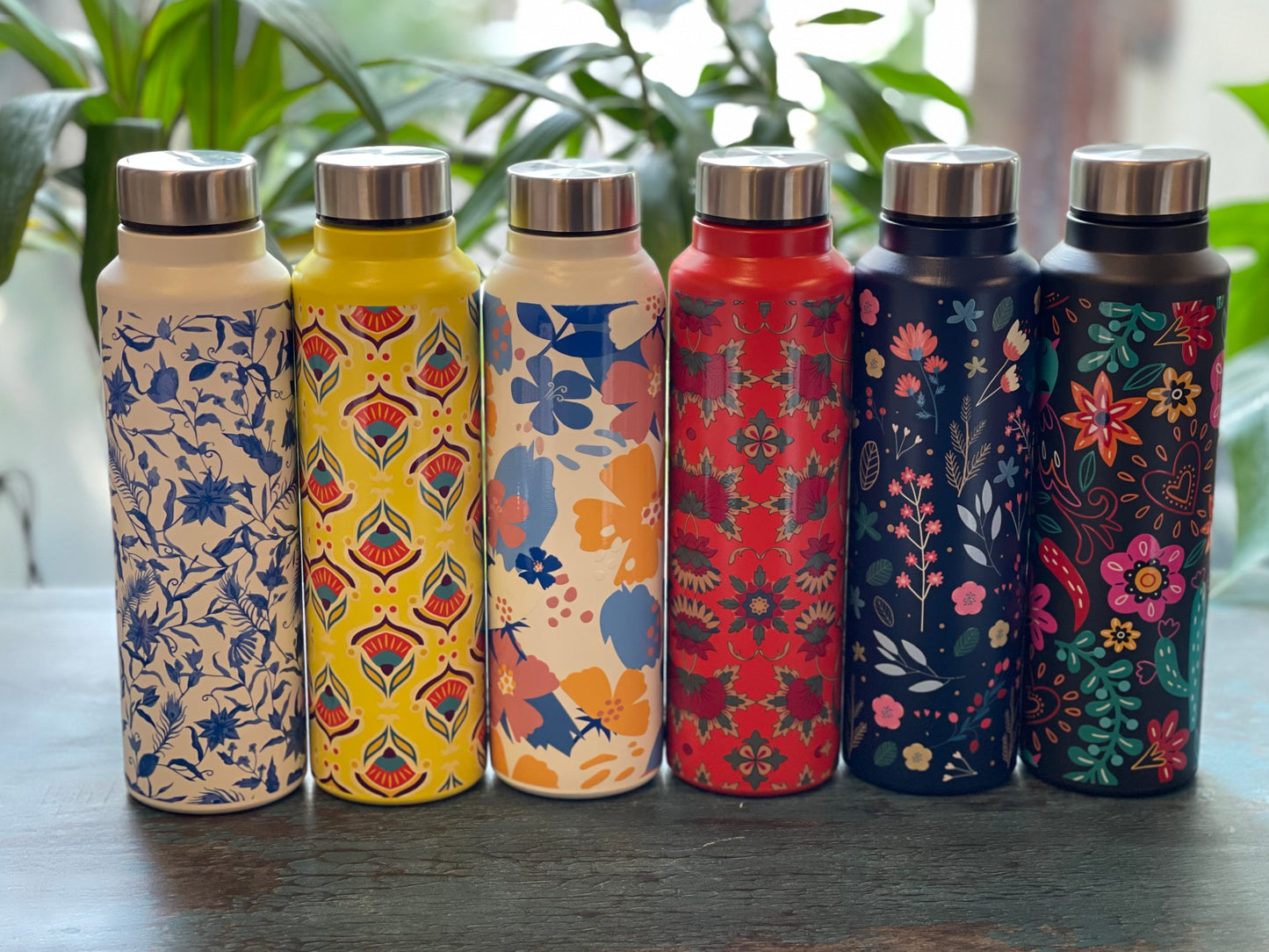 Festive Stainless Steel Bottle (1000 ML)