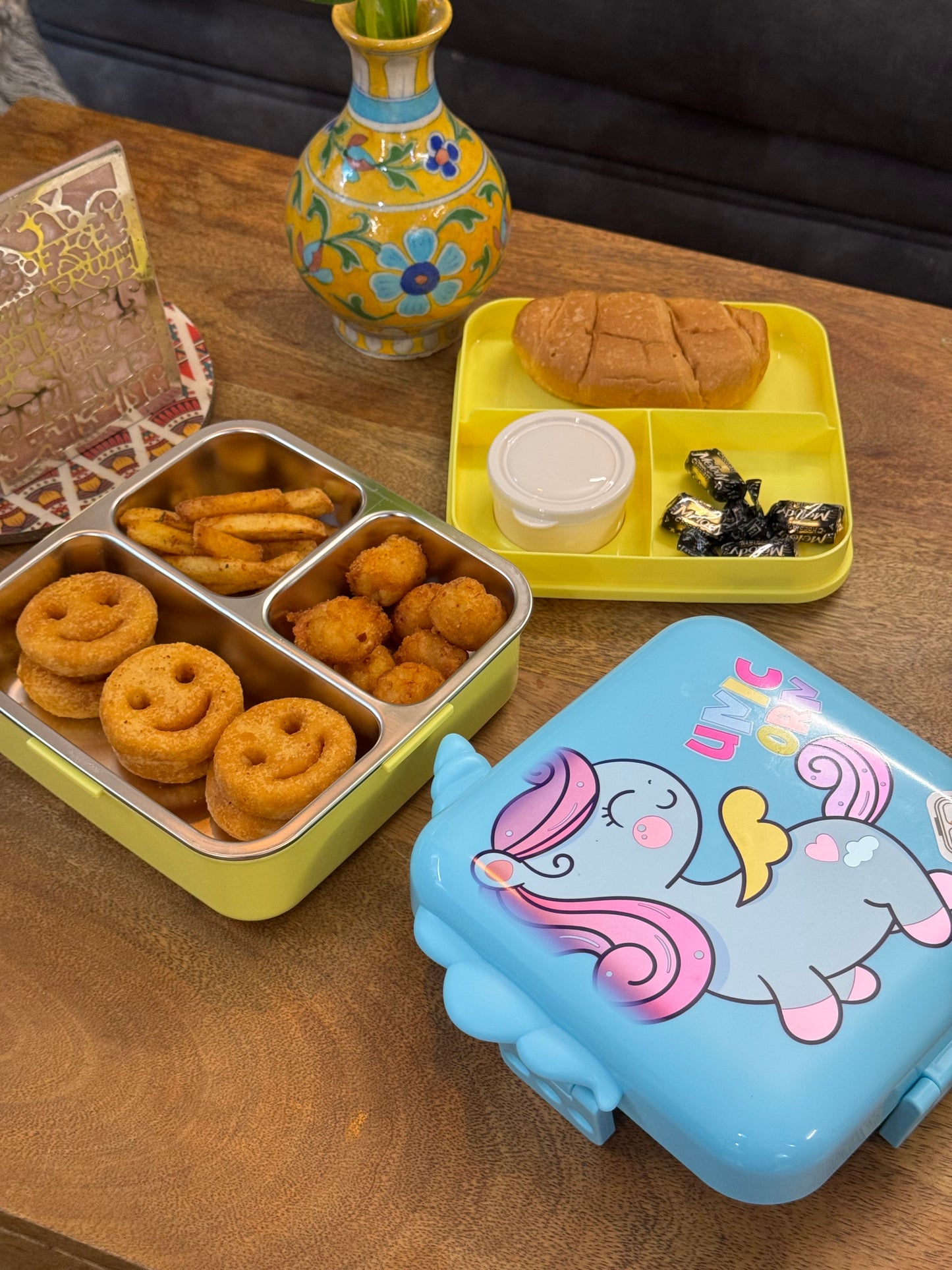 Kids Carnival Double Decker Stainless Steel Bento Box