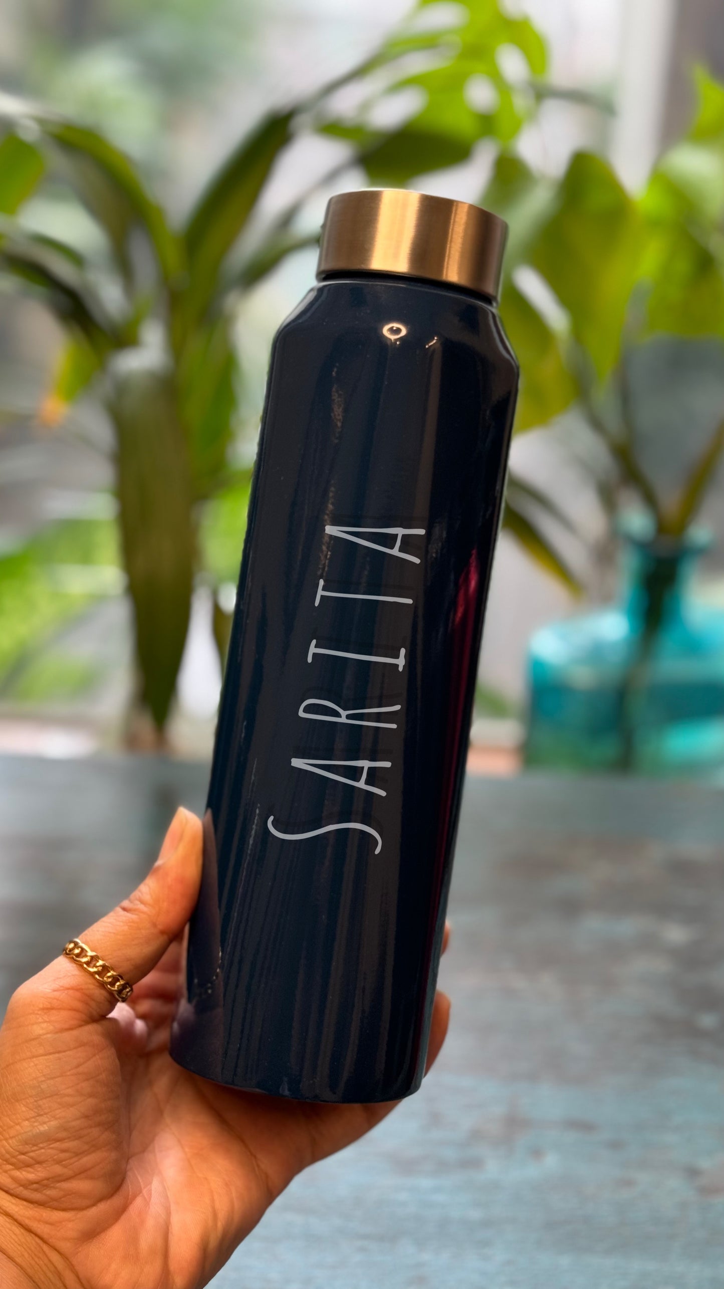 Glam Personalised Name Stainless Steel Bottle (1000ML)