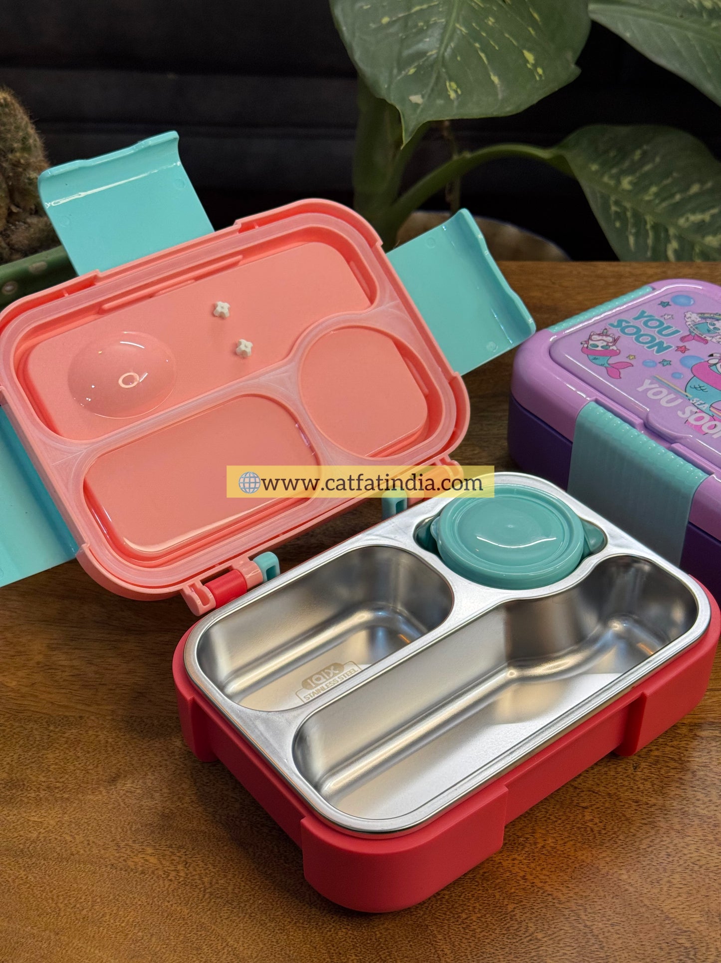 Little Munch Lunch Box – Colorful Bento Style Tiffin with Multiple Compartments