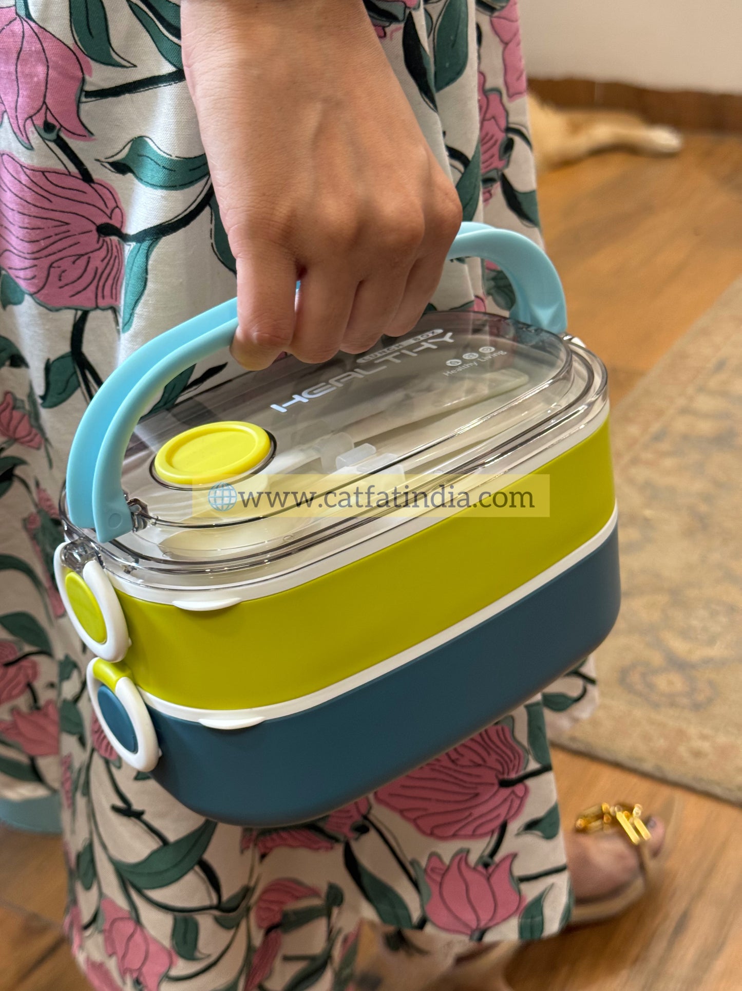 Twin Tray Stainless Steel Lunch Box