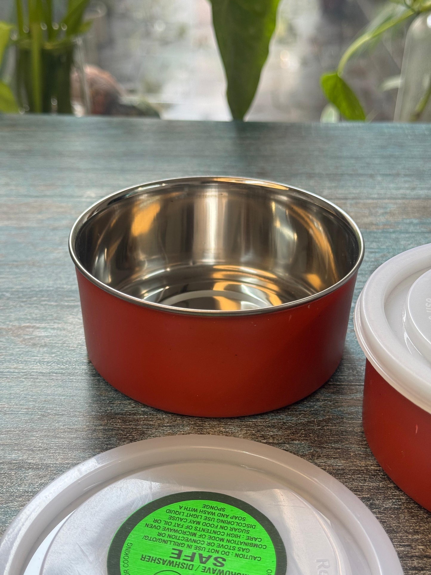 MicroHeat Bento Bowl – Microwave-Safe Stainless Steel Lunch Container