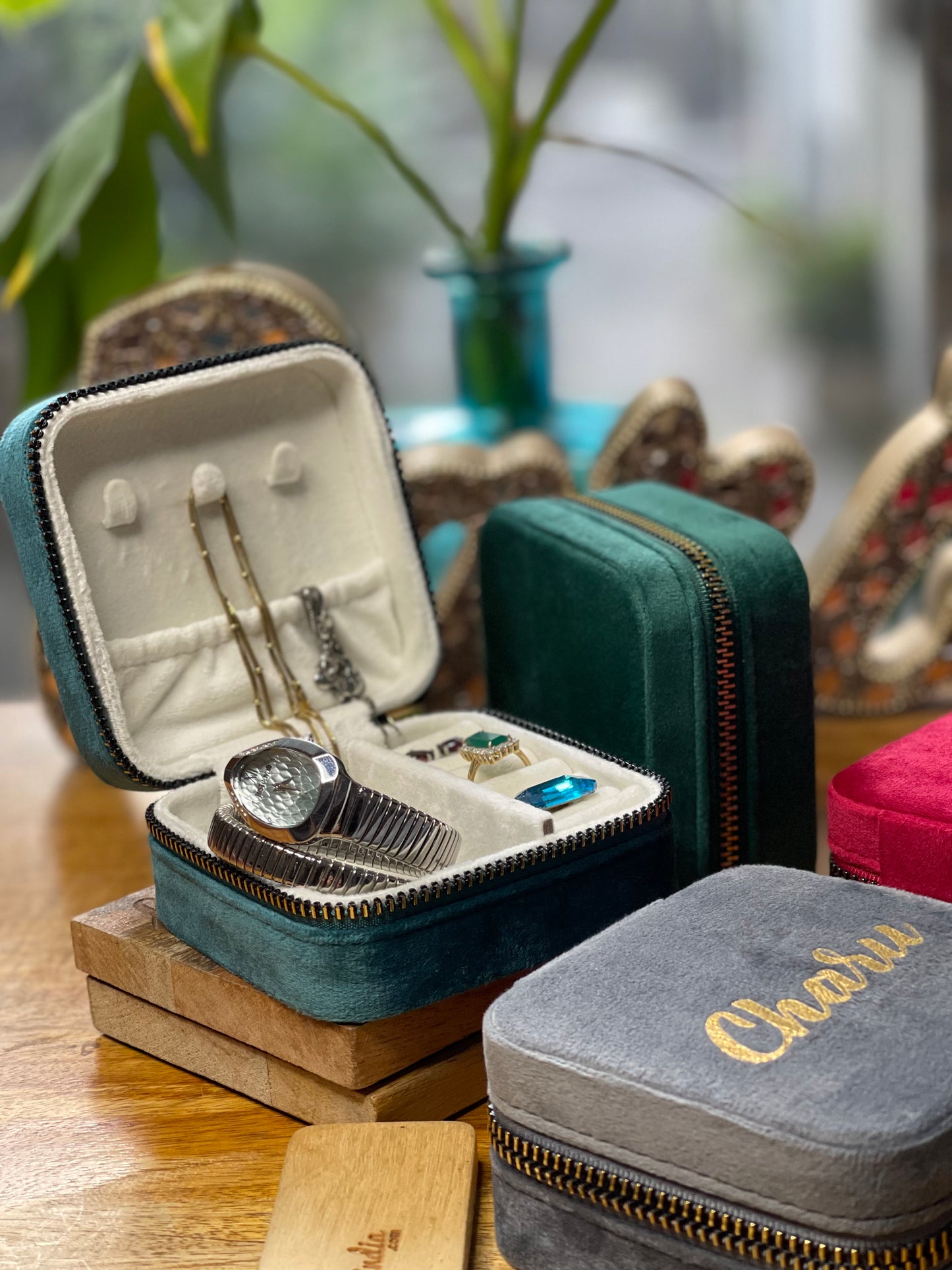 Belle Jewellery Box (Velvet Finish)
