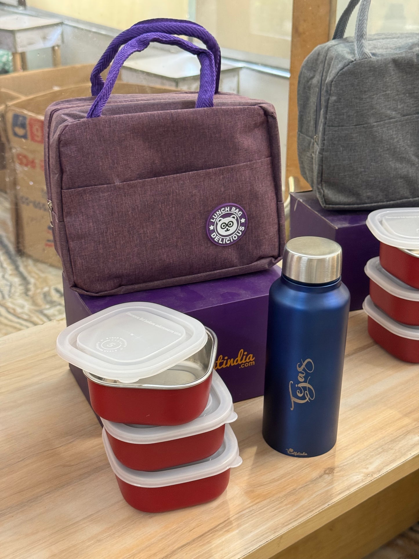 Heat Mate Combo – Lunch Set with Bottle & Bag