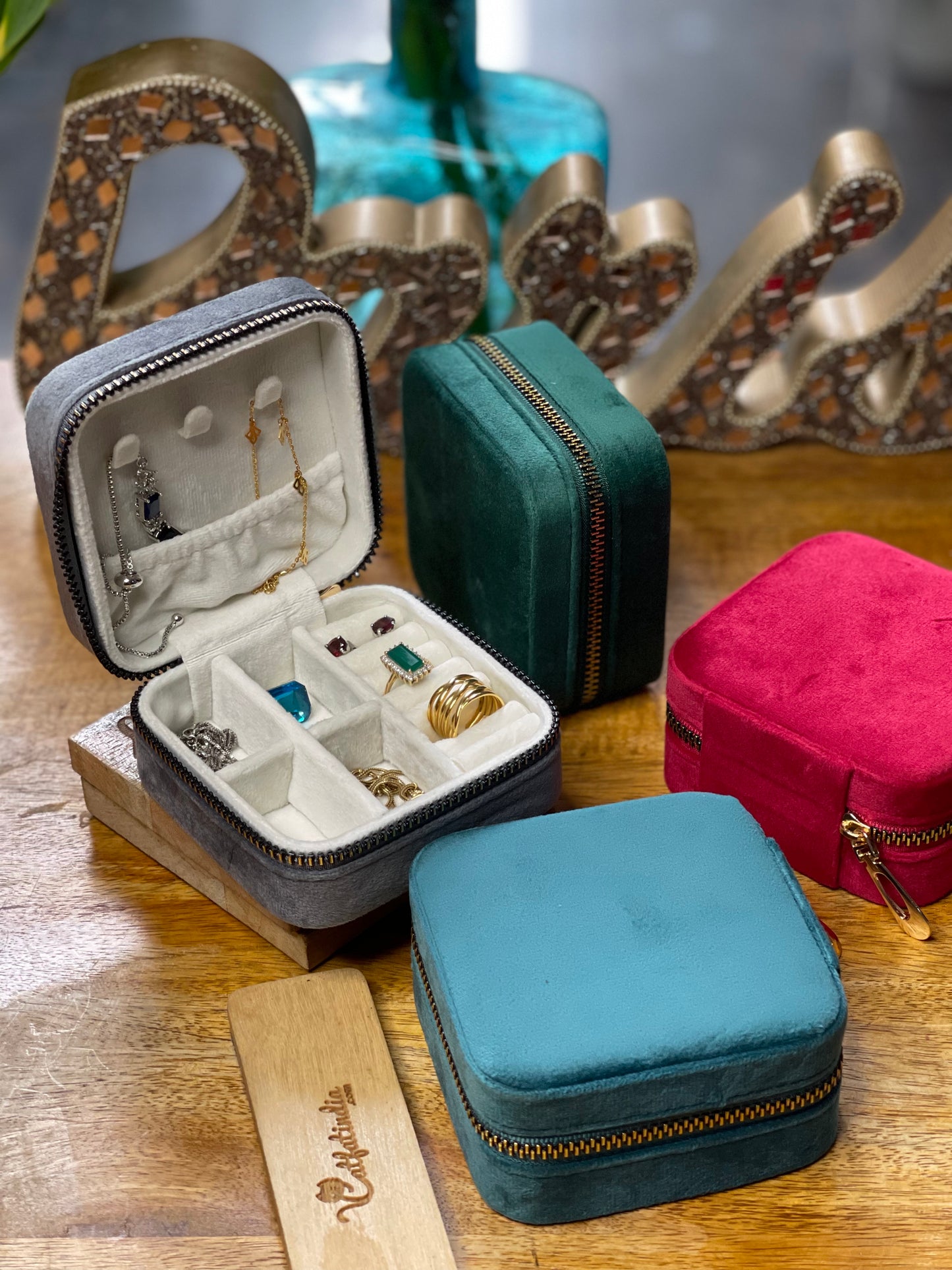 Belle Jewellery Box (Velvet Finish)