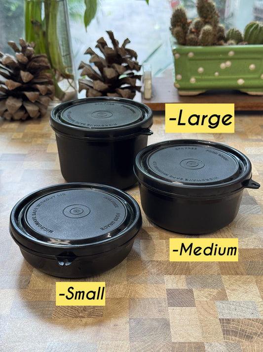 Round Steel Food Containers – Microwave Safe & Leakproof (Set of 3)