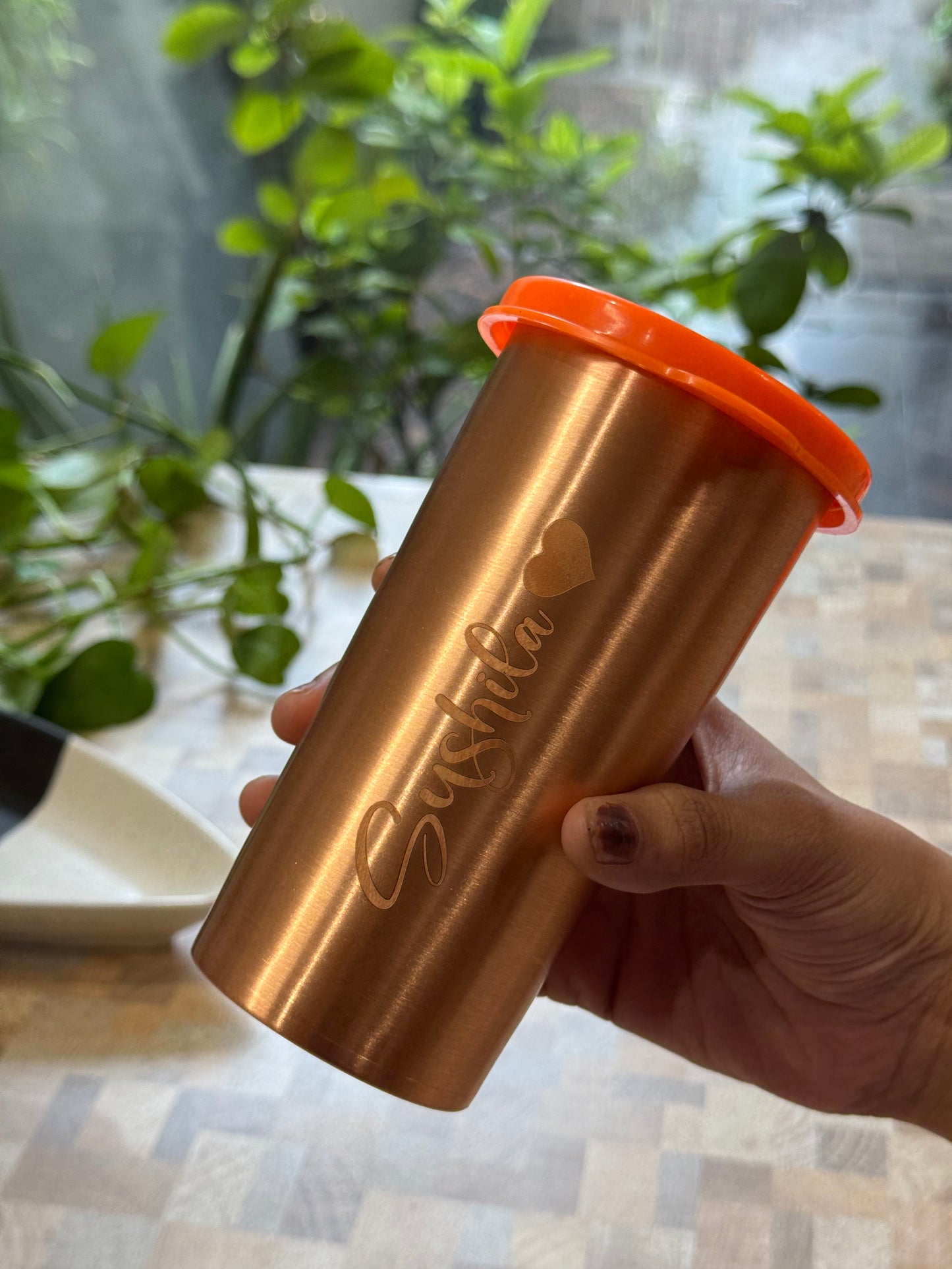 Copper Tumbler Glass