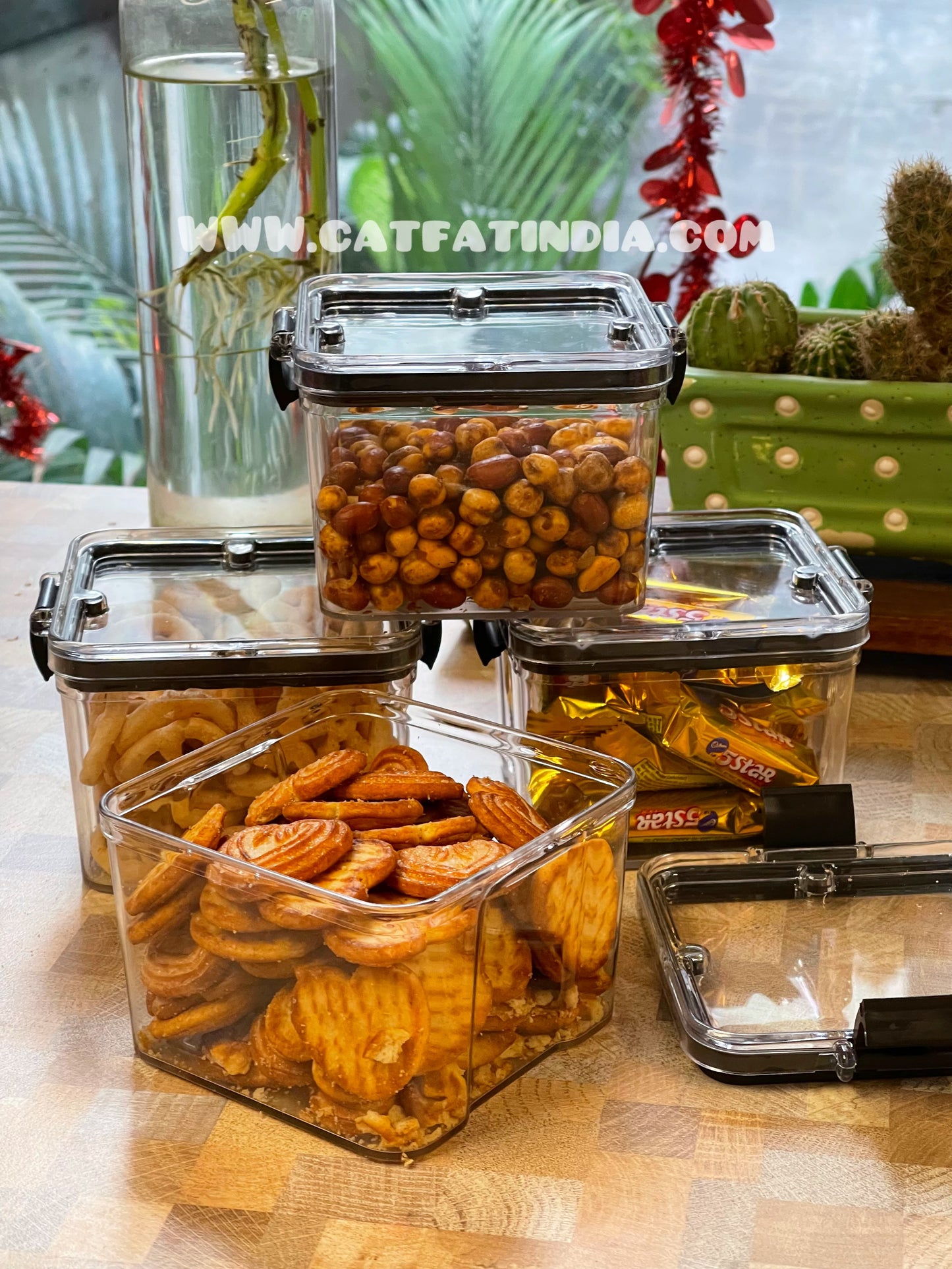 Snack storage container ( storage container pack of 4 )