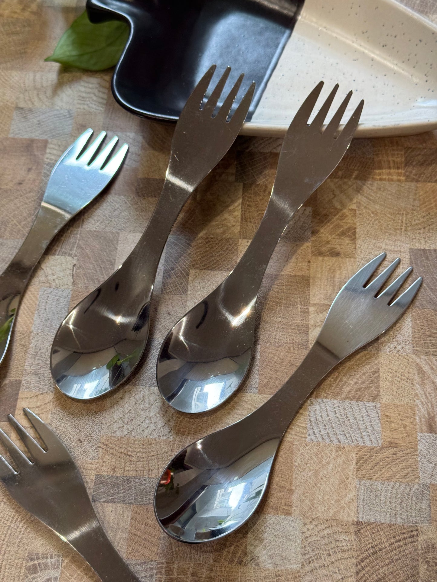 2 in 1 Fork and Spoon Combo (Stainless Steel)