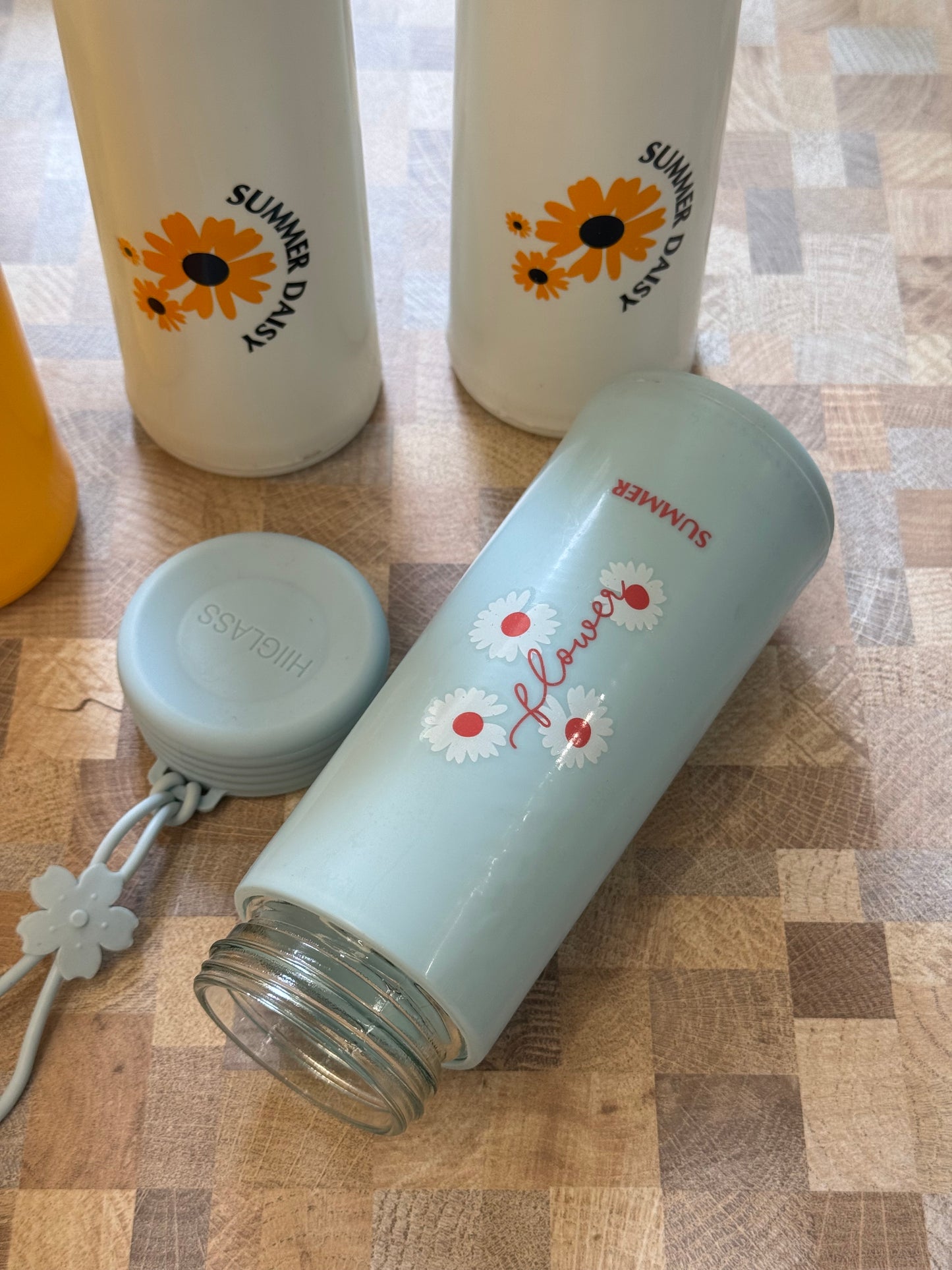 Summer Daisy Glass Bottle (400ML~)