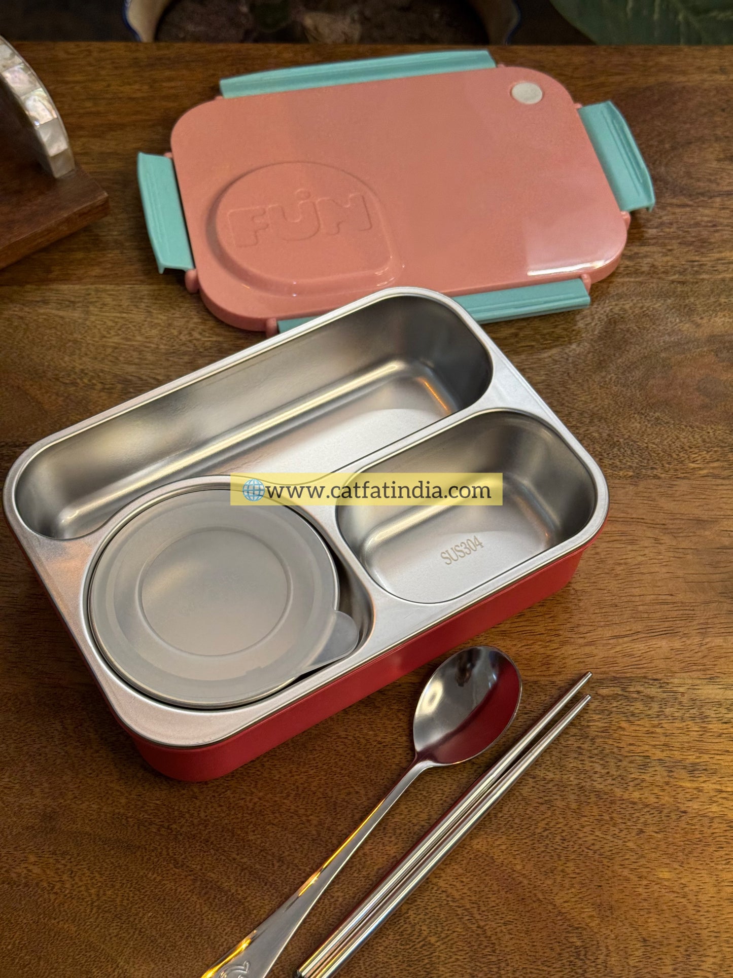 Bento Fun Lunch Box – Leak-Resistance stainless Steel Tiffin with Multi-Compartments