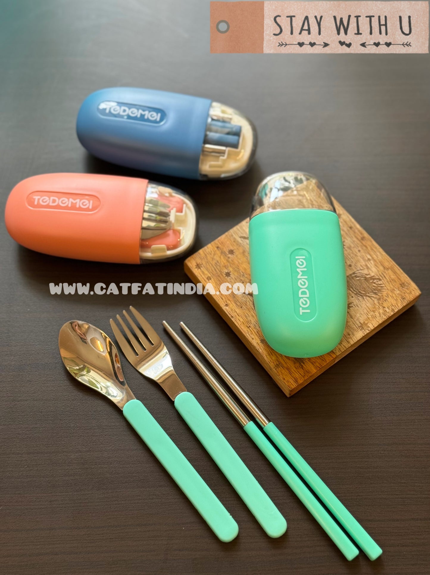 Travel Kawaii Cutlery Set
