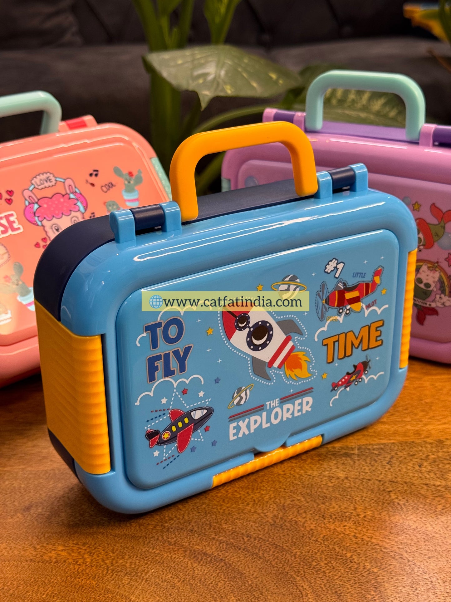 Little Munch Lunch Box – Colorful Bento Style Tiffin with Multiple Compartments