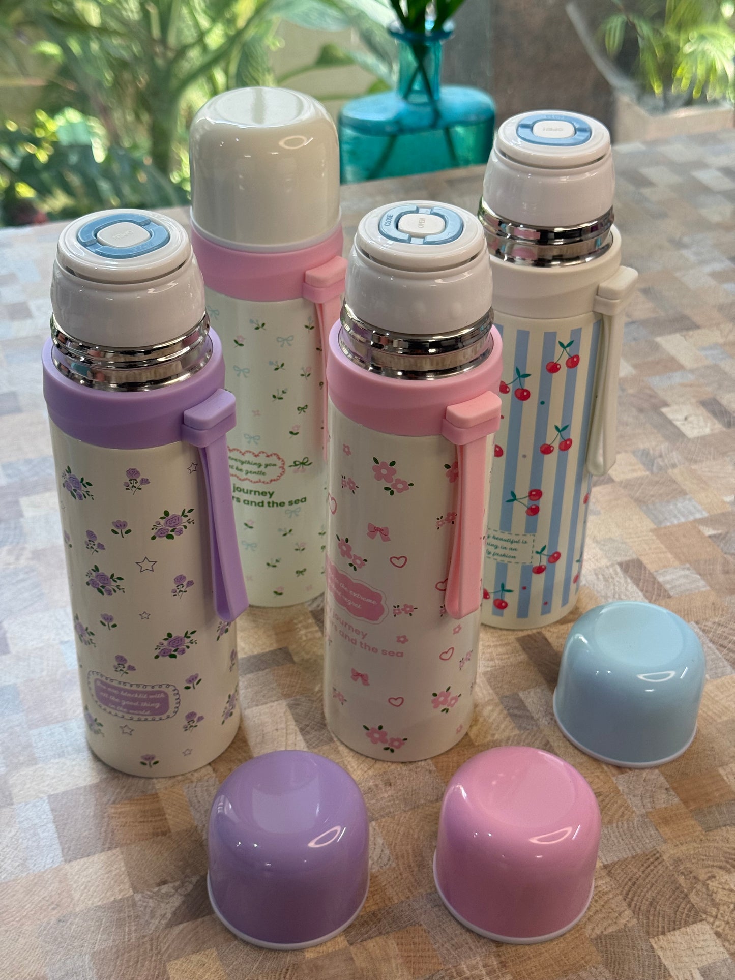 Pastel Charm Insulated Thermos Bottle