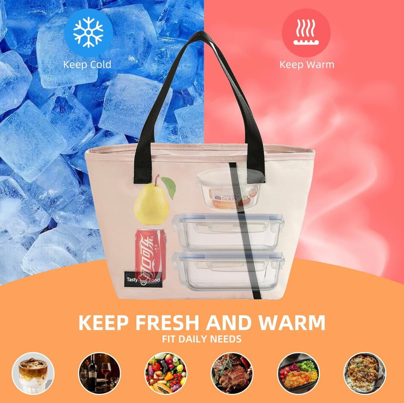 Mealville Insulated Lunch Bag