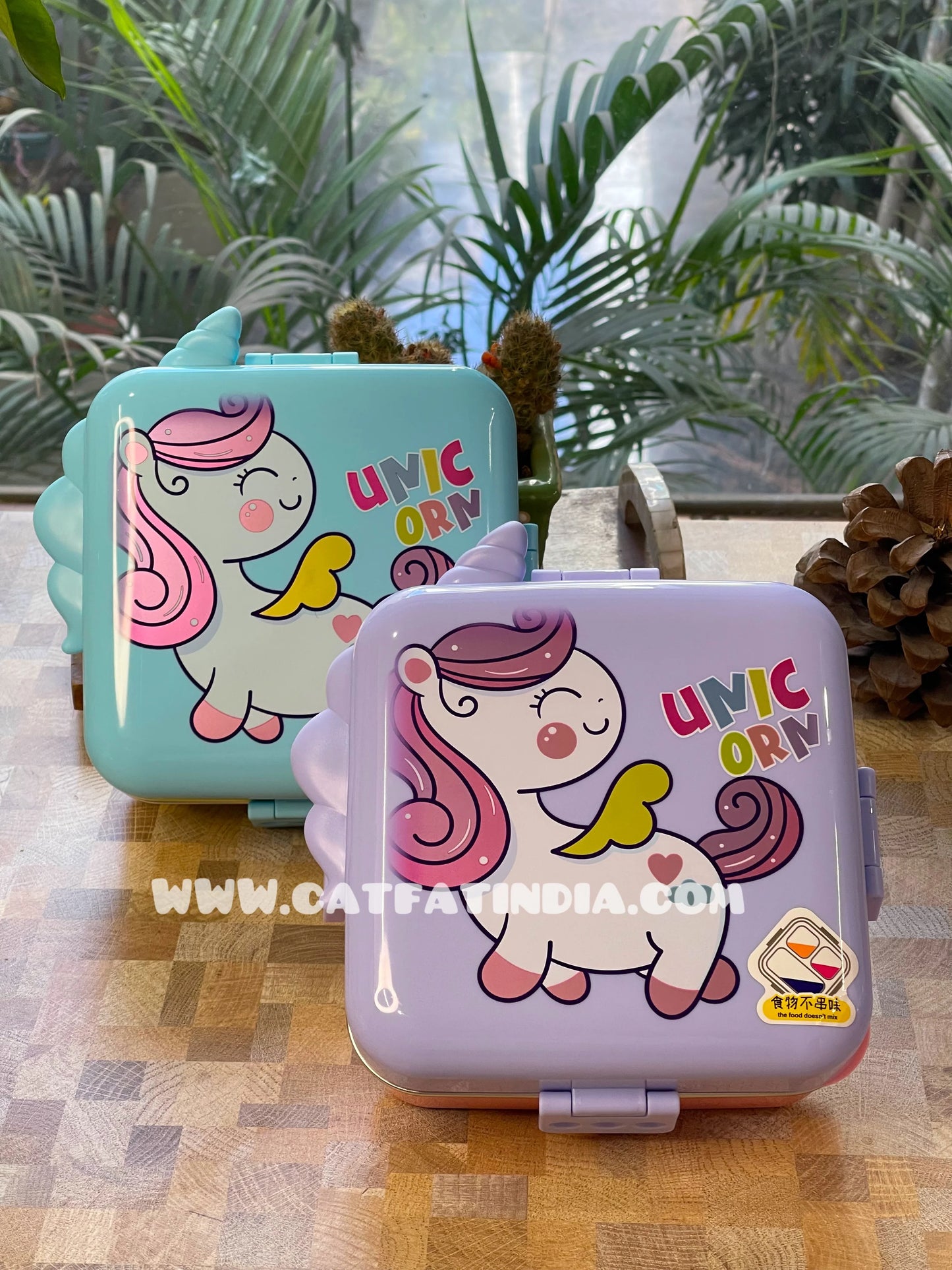Kids Carnival Double Decker Stainless Steel Bento Box