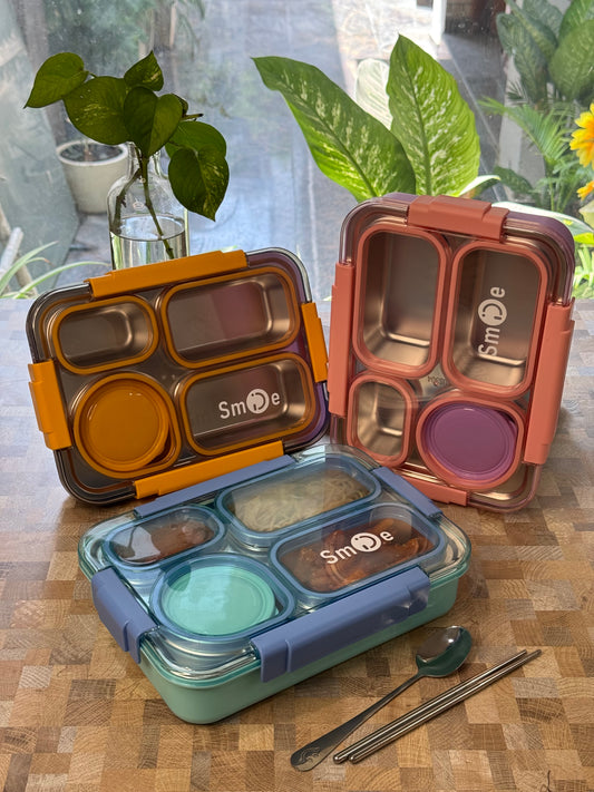 Four Portion Bento Lunch Box (Leak-resistant)