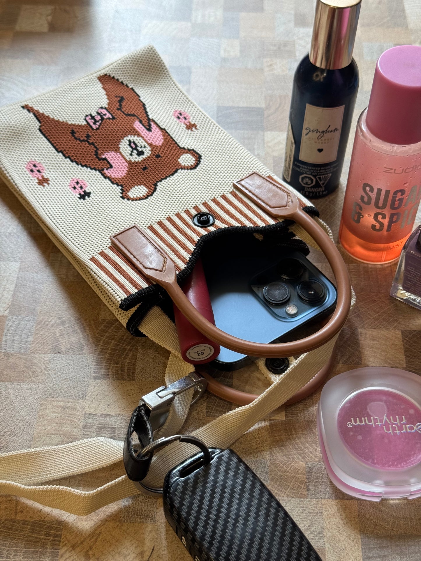 Mini Knit Sling Bag