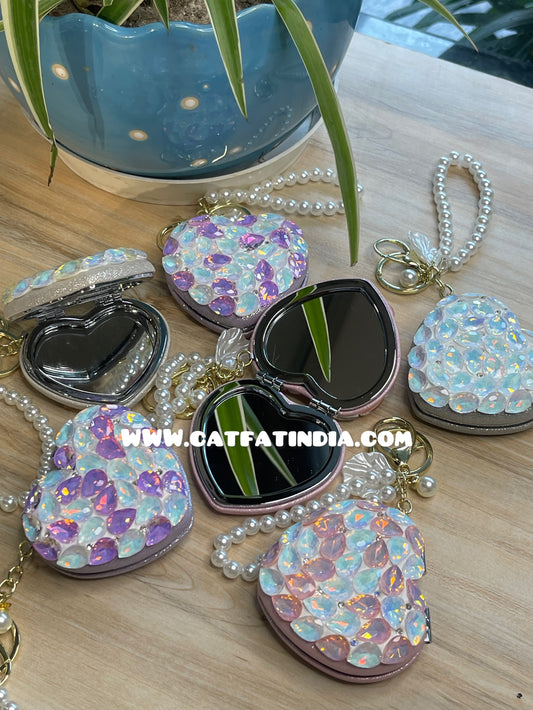 Crystal Heart Key Chains