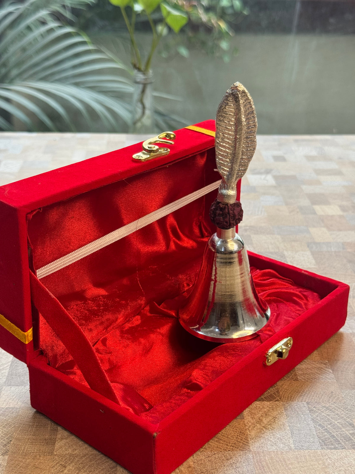 Velvet Luxe Silver Aarti Bell