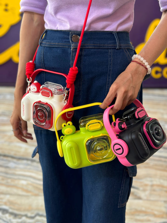 Camera Sip Sling Bottle (BPA FREE)