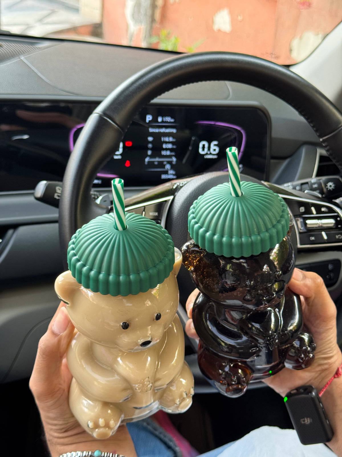 Cute Gummy Bear Glass Bottle