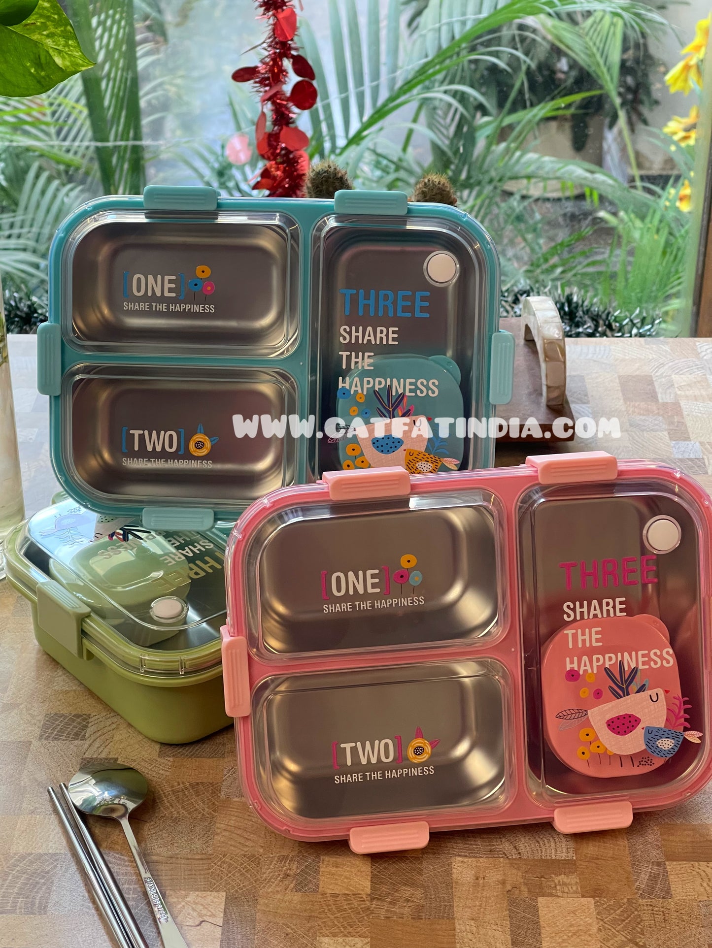 TrioBento lunch box ( stainless steel )