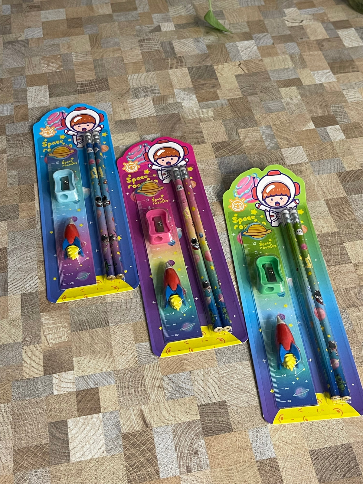 Cute Rocket Eraser & Pencil Gift Set for Kids