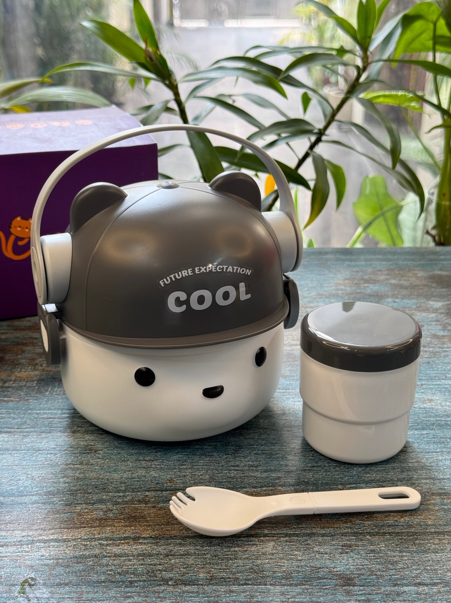 Cool Bear Stainless Steel Lunch Box (+1 FREE GIFT) 🎁