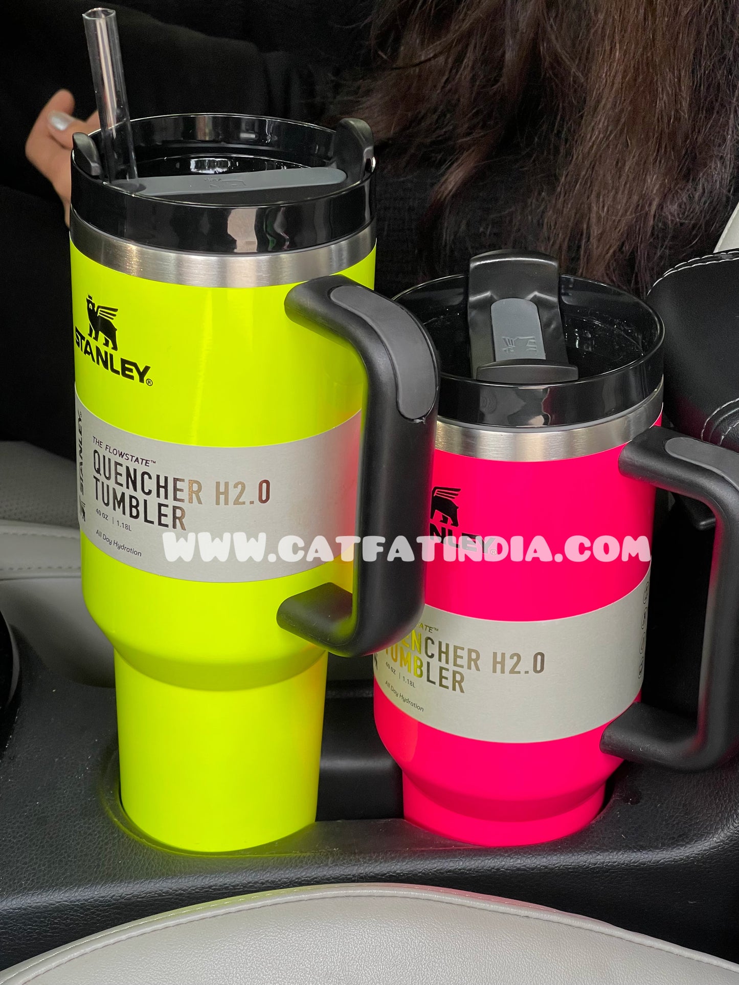 Neon Stanley Tumbler ( stainless steel )