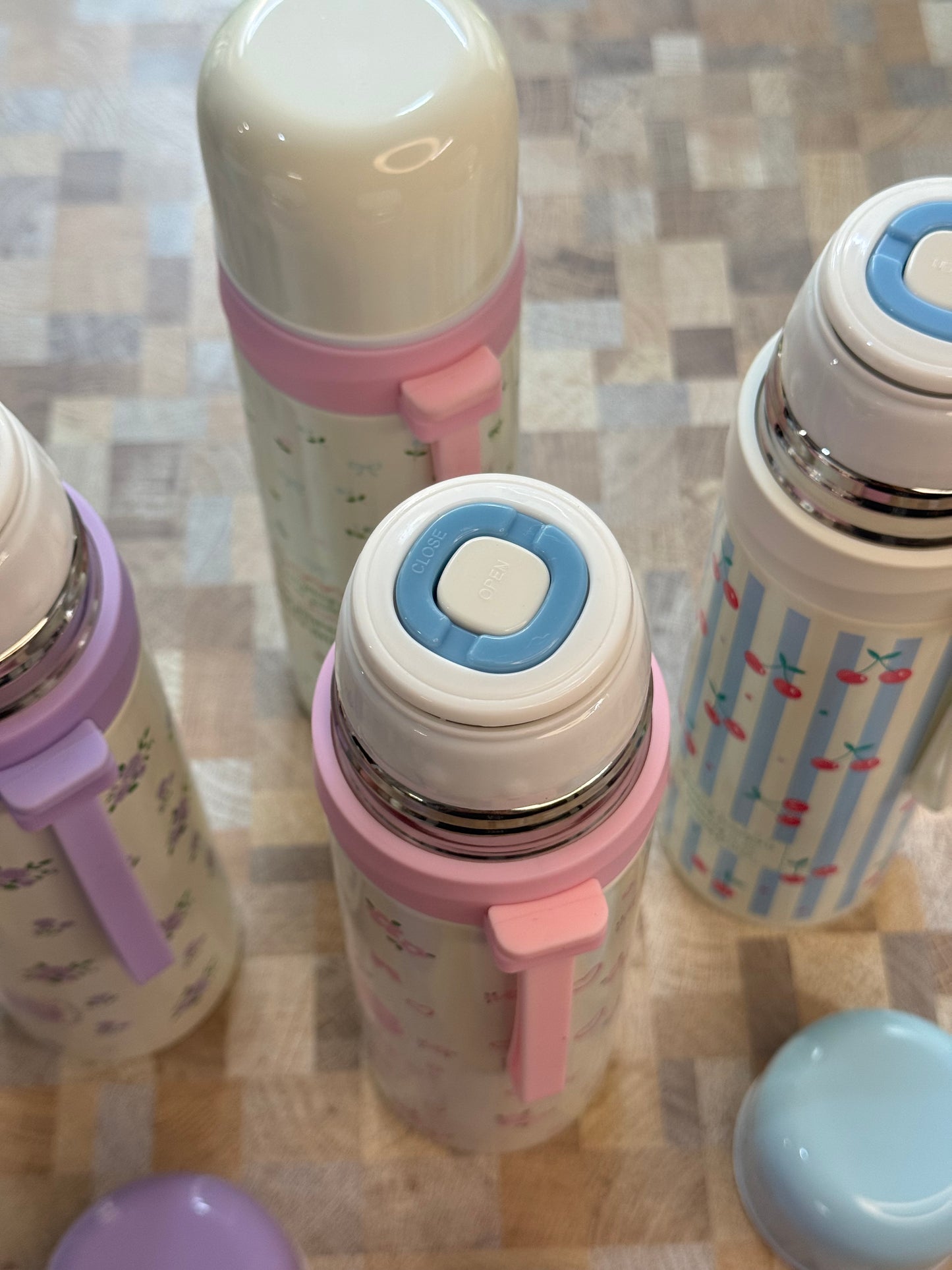 Pastel Charm Insulated Thermos Bottle