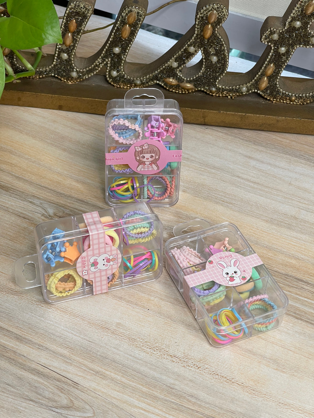 6 In 1 Pastel hair accessories Set