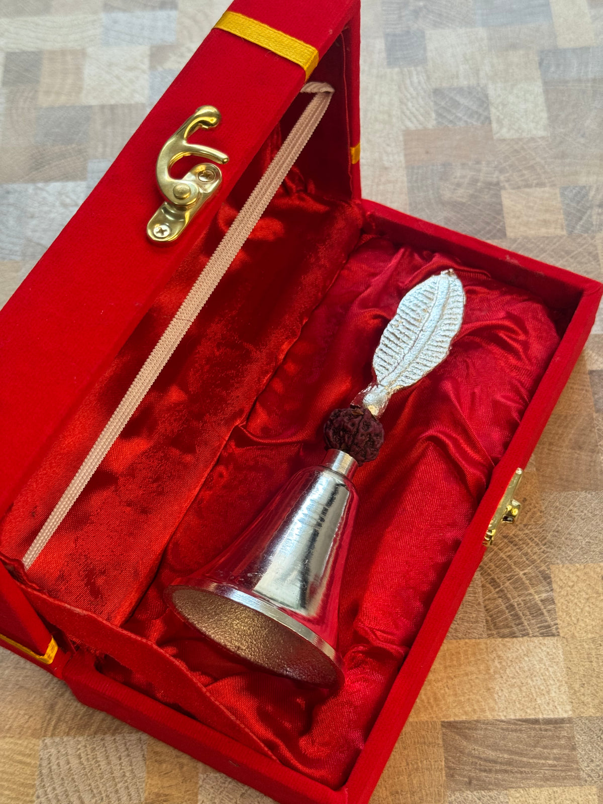 Velvet Luxe Silver Aarti Bell