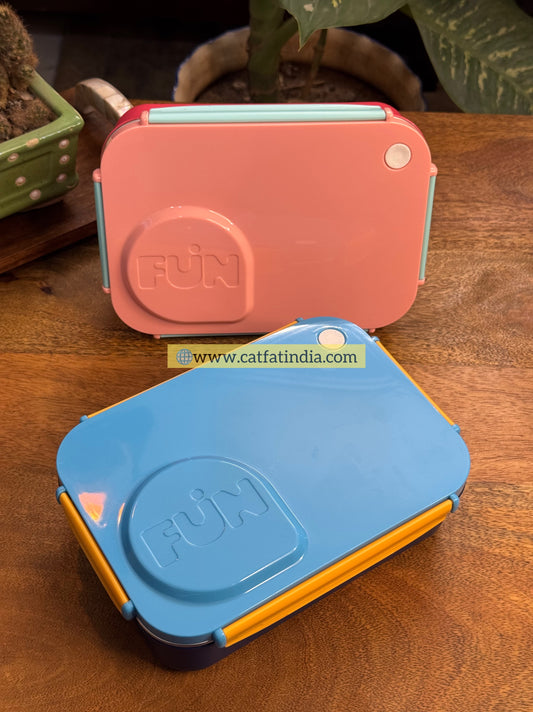 Bento Fun Lunch Box – Leak-Resistance stainless Steel Tiffin with Multi-Compartments