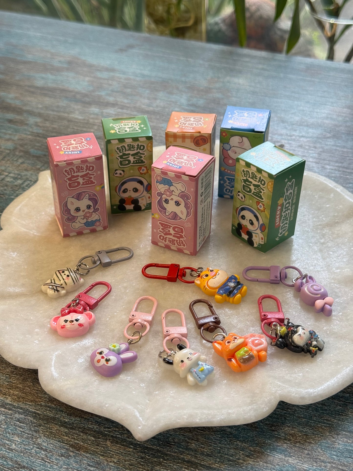 Surprise charms keyrings