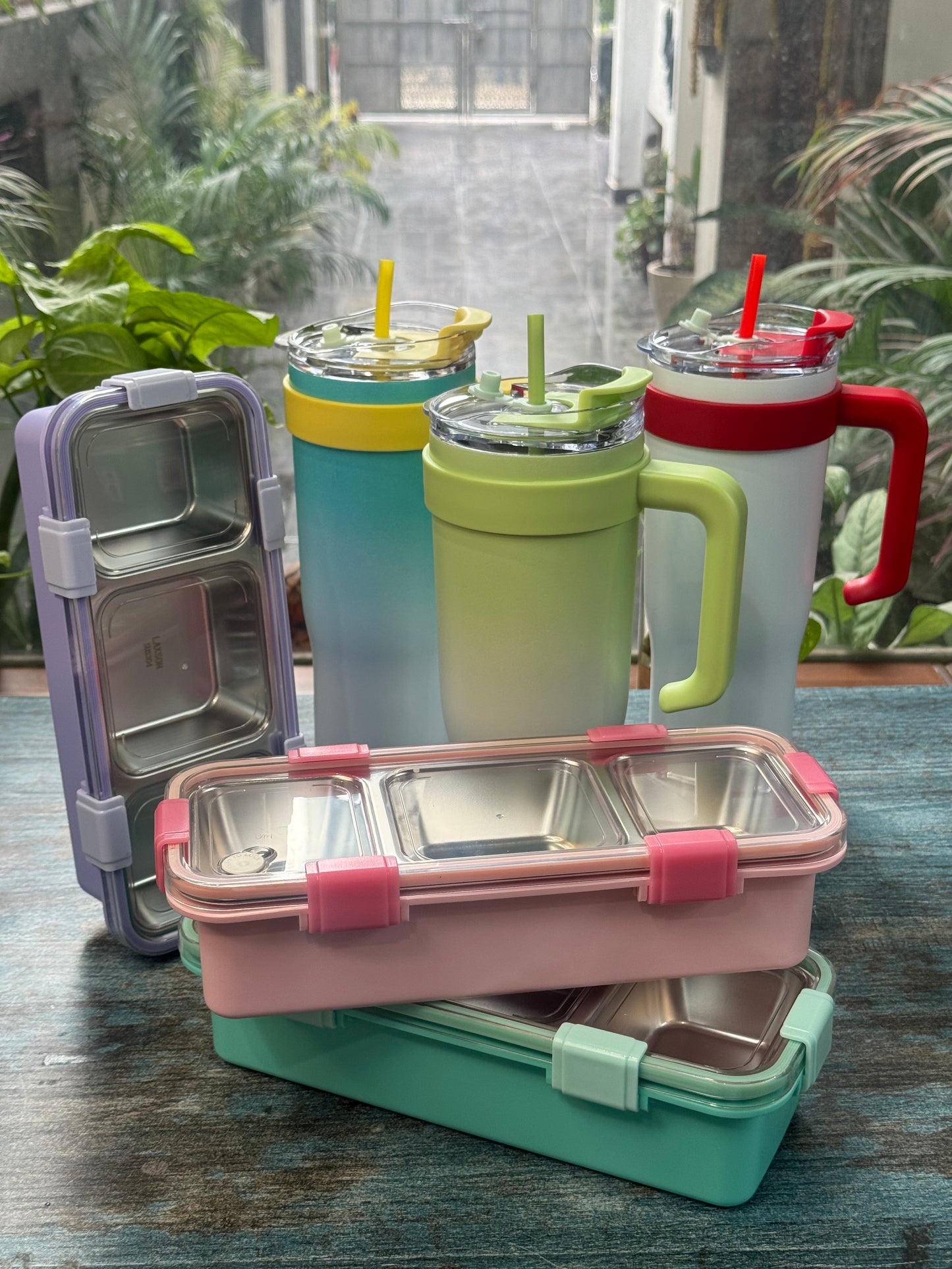 Pastel Hues Combo (Lunch Box+Tumbler)