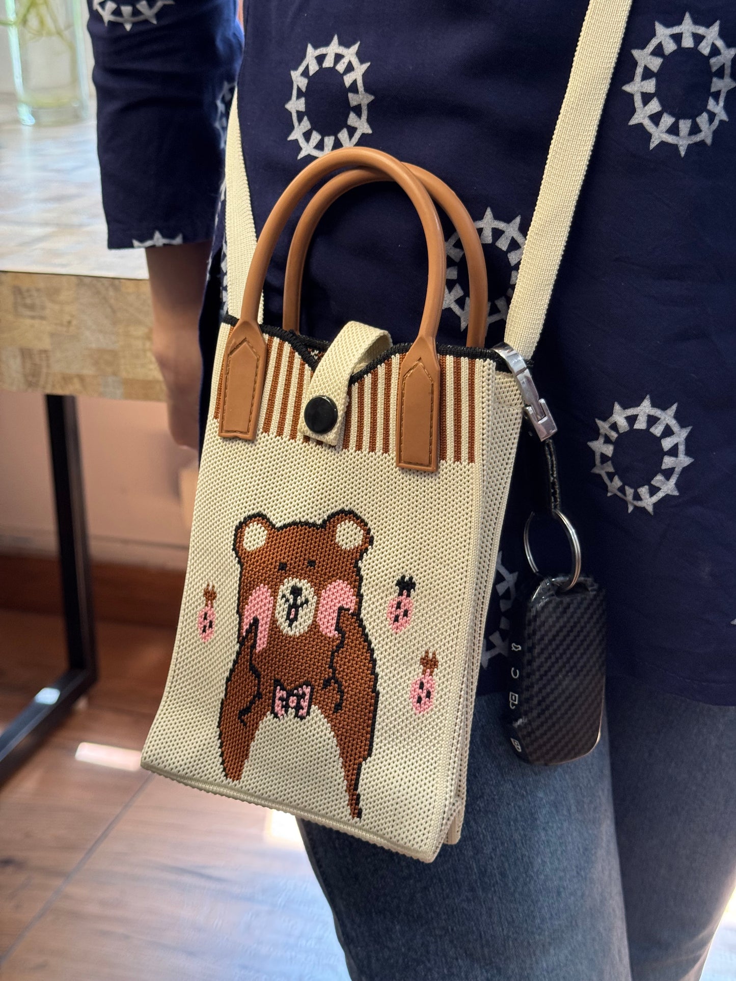 Mini Knit Sling Bag
