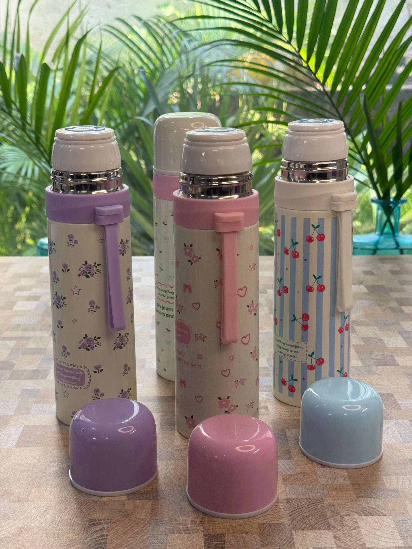 Pastel Charm Insulated Thermos Bottle