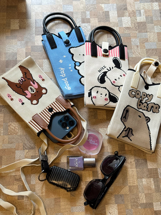 Mini Knit Sling Bag