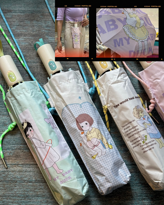 Kawaii Sling Automatic Umbrella ☂️