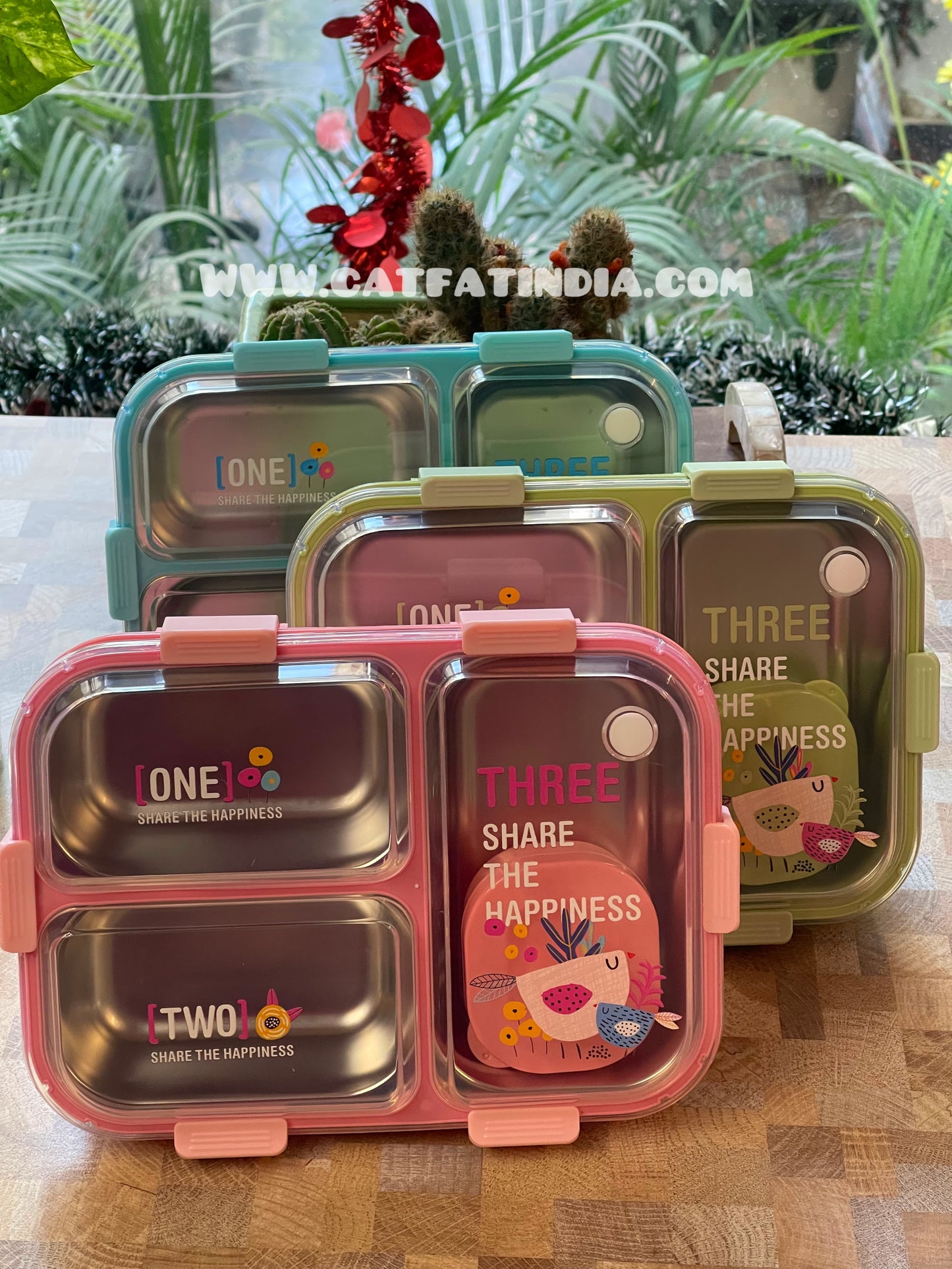 TrioBento lunch box ( stainless steel )