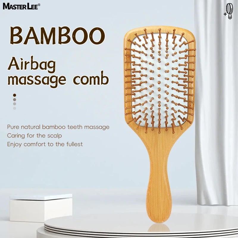 Rectangle Bamboo Bristles Comb