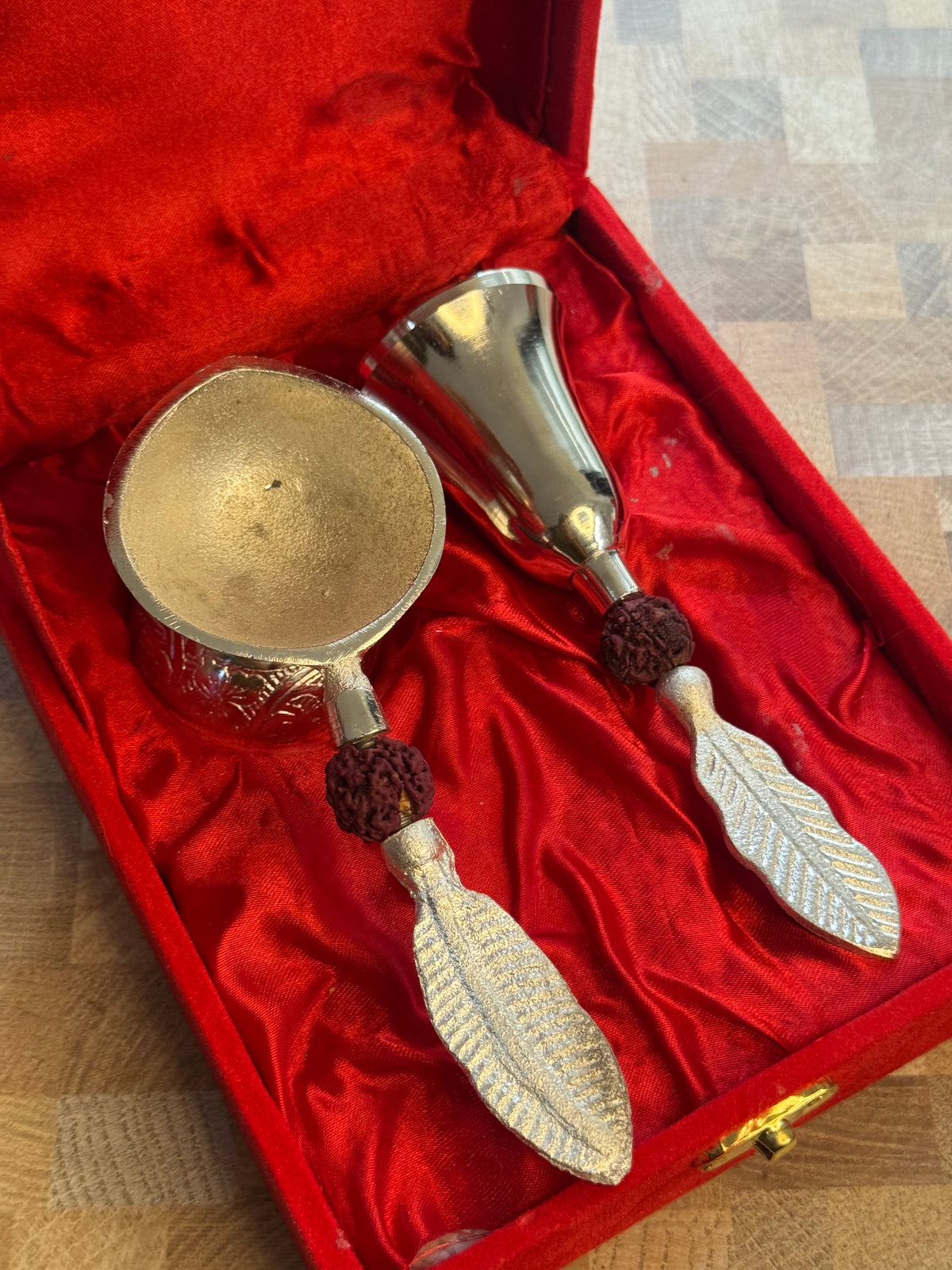 Divine Silver Pooja Box Set